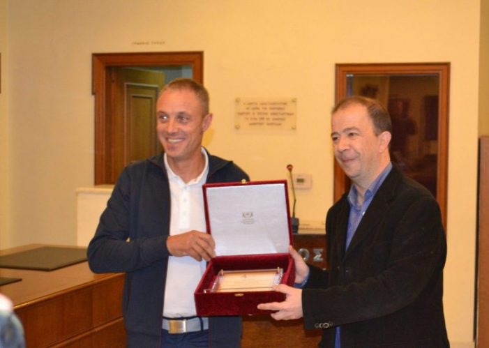 Ο Δήμος Καστοριάς τίμησε τον Ιστιοπλόο Μάρκο Σπυρόπουλο