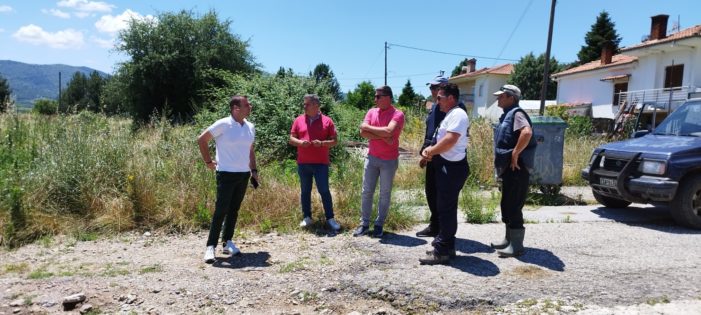 Στις πληγείσες από το χαλάζι αγροτικές περιοχές ο Δήμαρχος Καστοριάς