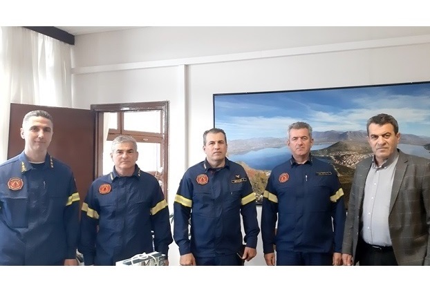 Επίσκεψη του Γενικού Επιθεωρητή Πυροσβεστικών Υπηρεσιών Β. Ελλάδος & του Συντονιστή Επιχειρήσεων  Π.Υ. Ηπείρου, Δυτ. Μακεδονίας στον Αντιπεριφερειάρχη Καστοριάς