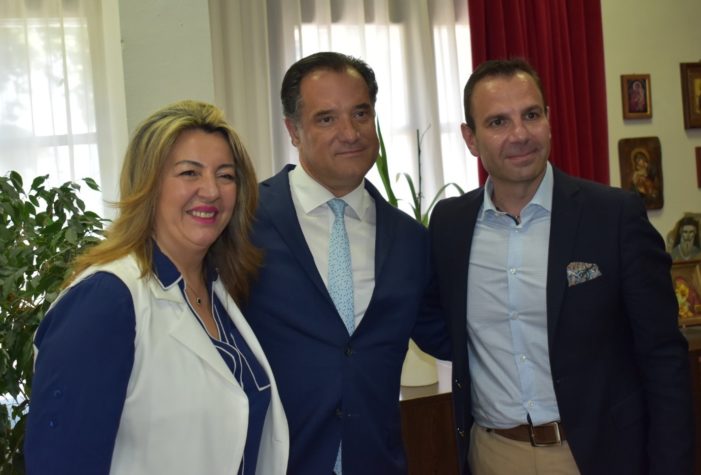 Επίσκεψη του Υπουργού Υγείας Άδωνι Γεωργιάδη στον Δήμαρχο Καστοριάς Γιάννη Κορεντσίδη