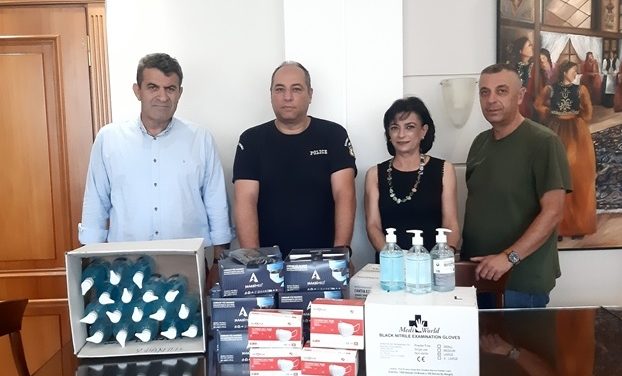 Μάσκες, Γάντια και Αντισηπτικά από την Π.Ε. Καστοριάς στην Αστυνομική Διεύθυνση Καστοριάς