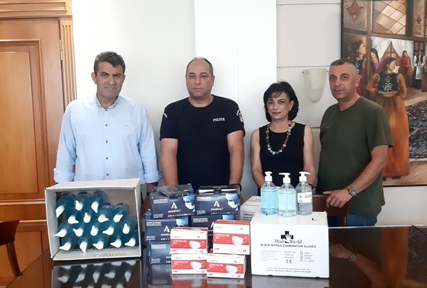 Μάσκες, Γάντια και Αντισηπτικά από την Π.Ε. Καστοριάς στην Αστυνομική Διεύθυνση Καστοριάς