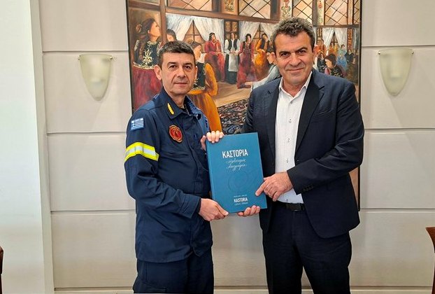 Επίσκεψη του Γενικού Επιθεωρητή Πυροσβεστικού Σώματος Βορείου Ελλάδας στον Αντιπεριφερειάρχη Καστοριάς