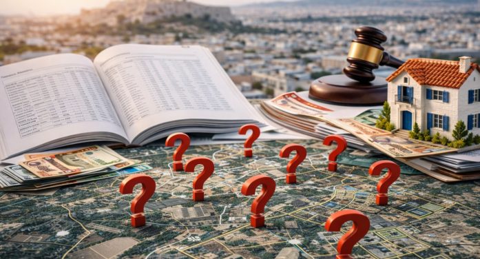 Κτηματολόγιο: 3,45 εκατ. ακίνητα «αγνώστου ιδιοκτήτη» και οι επιπτώσεις στην αγορά